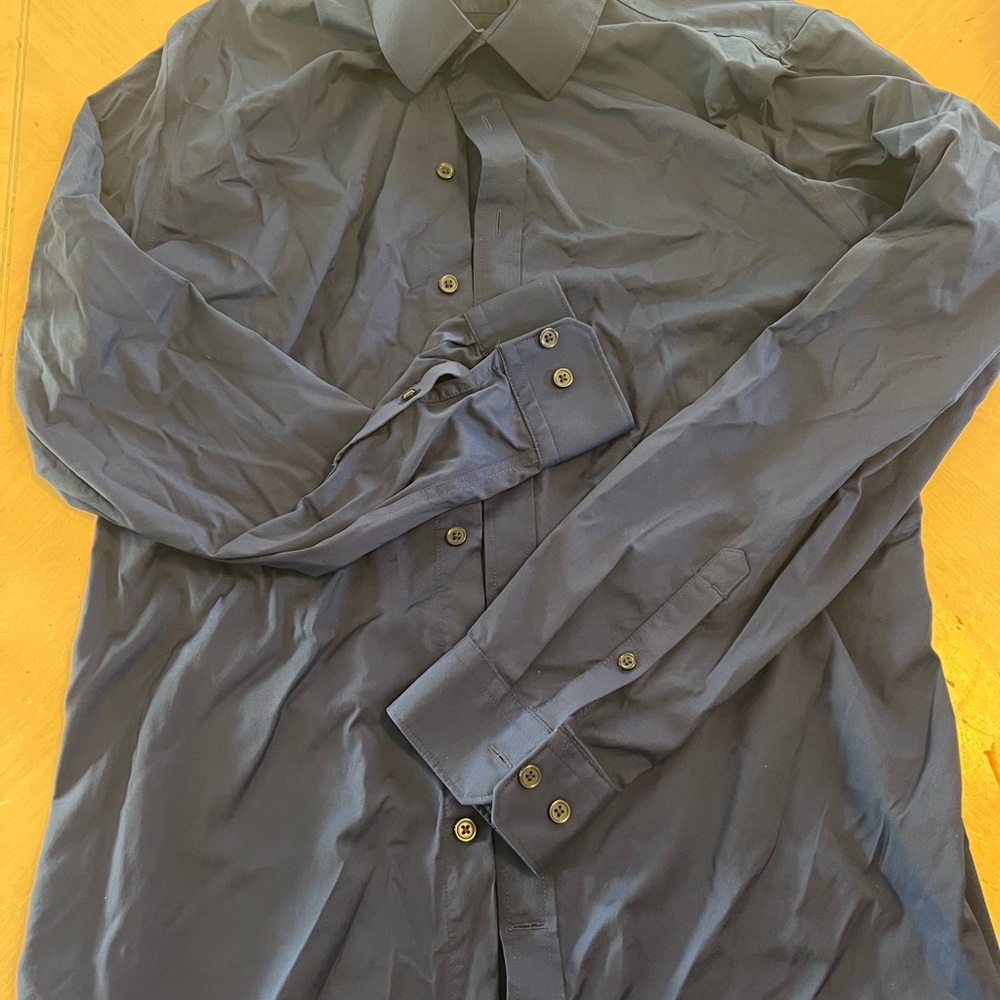 Express Performance Blue Shirt